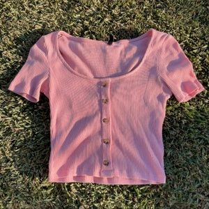 Pastel Pink Crop Top